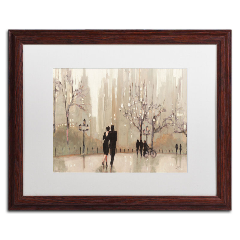 « a evening out neutral », reproduction d’art encadrée, H 16 po x l 20 po