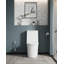 Toilette allongée à hauteur confortable de 14,97 po certifiée CUPC, chasse d'eau très grande, double chasse, céramique, sens de l'eau, résistant aux fuites