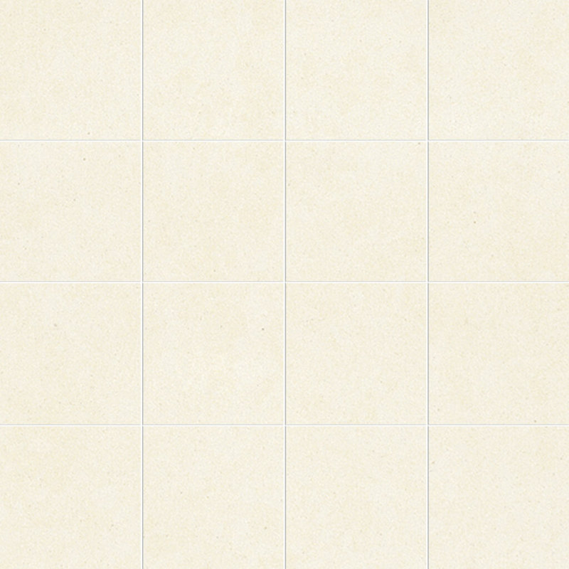 Carreau de mur et de plancher en porcelaine 3 po x 3 po, Ivoire