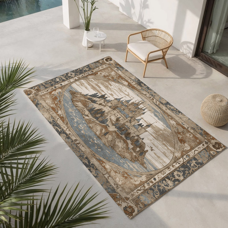 Tapis intérieur et extérieur Seaward Bastion, Rectangle 4pi x 6 pi
