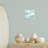 Cloudy Blue Beach Impression Wall Plaque Art by Lera