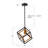 1-Light Double Finish Industrial Cube Pendant Light-131552894