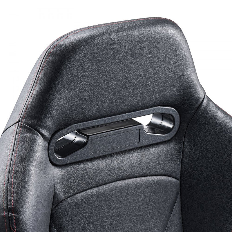Fauteuil de course ajustable avec cuir PVC et glissière Q235B