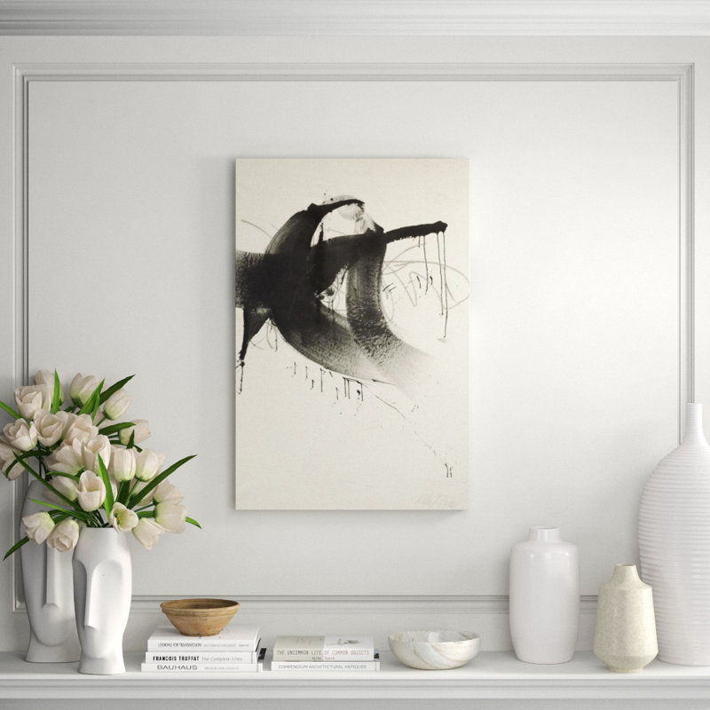 Obliquo II par Kelly Rogers - impression, Image au pinceau gel, H 36 po x l 24 po x P 1,5 po