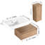 Meuble-lavabo de salle de bain avec lavabo en résine et armoire d'appoint - look moderne pour salle de bain 30 po