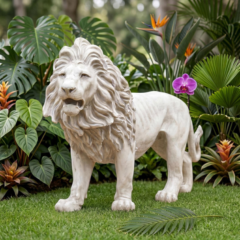 Statue du lion royal Sentinel of Grisham Manor