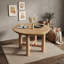 Table de salle à manger extensible ovale avec rallonge amovible et pieds réglables-268542578