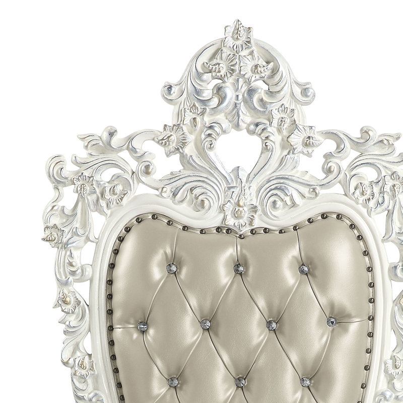 19'' H Tufted Faux Leather Upholstered Side Chair