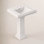 Memoirs® 26.375" Tall Rectangular Pedestal Bathroom Sink with Overflow