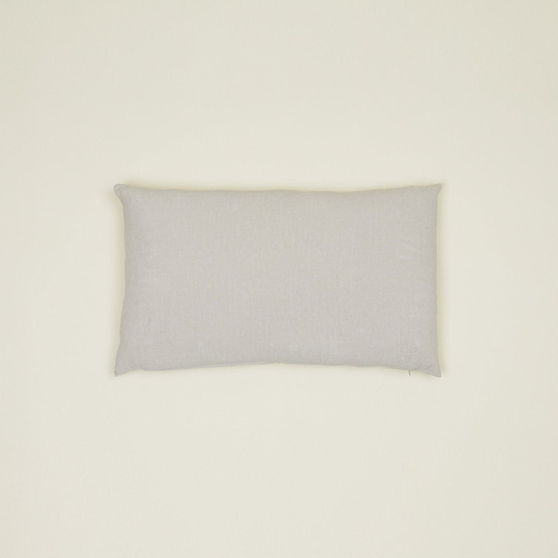 Coussin décoratif simple réversible, Gris clair, Rectangle H 12 po x l 22 po
