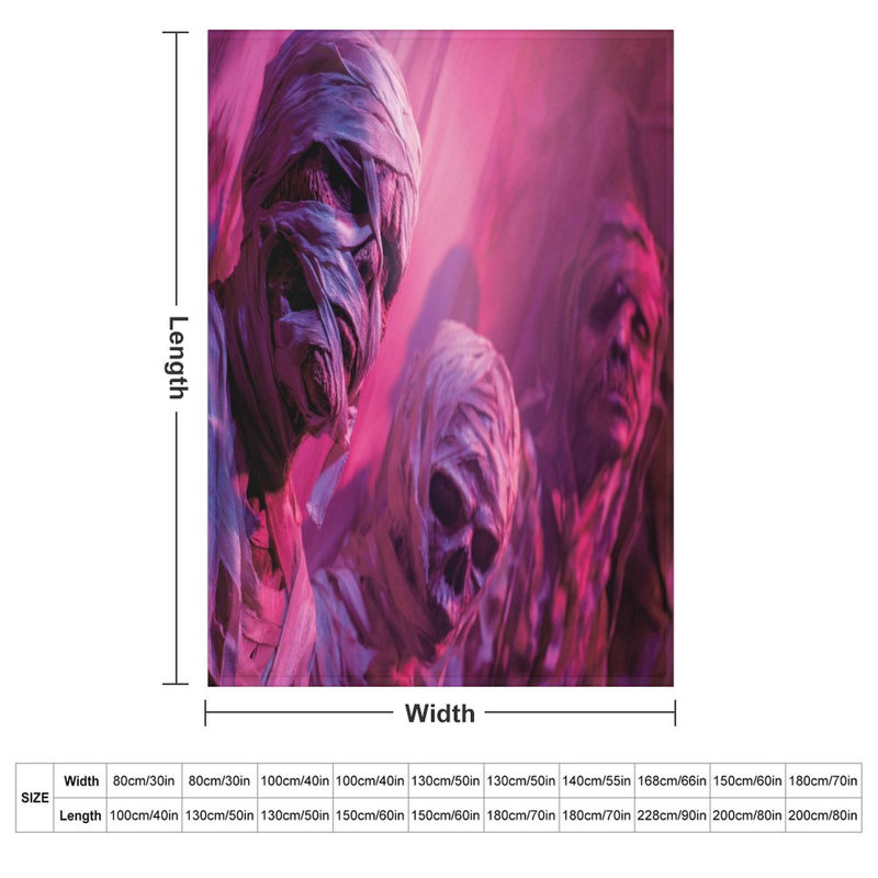 Jeté en flanelle de luxe rose clair Mummies Under, 30 po x 40 po