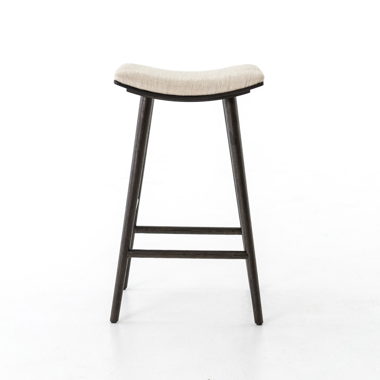 Schaeffer Bar Stool, Bar Stool (30" Seat Height), Rayon/Viscose - Essence Natural/Black Parawood