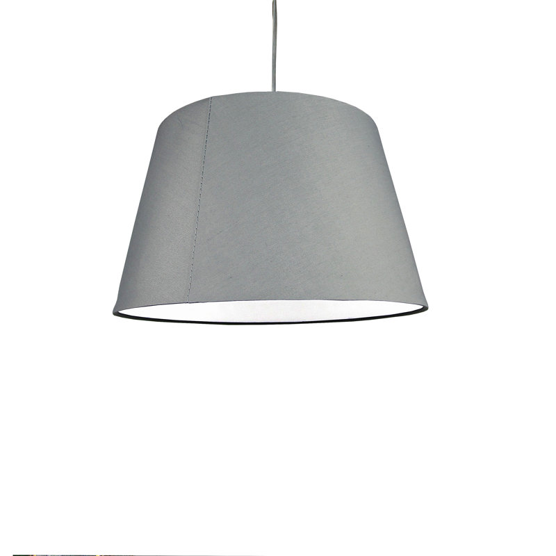 Cotton Empire Lamp Shade ( Clip On ), Grey, H16 x W25 x D25cm