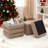Square Ottoman , Teddy Velvet Upholstered Ottoman With Storage， Ottoman for Living Room and Bedroom(set of 2)-309499229