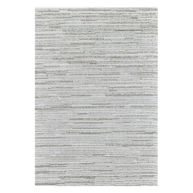 8' Gray Abstract Non Skid Runner Rug