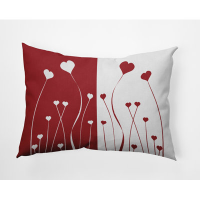 Coussin décoratif floral intérieur / extérieur en polyester