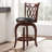 Alyn Swivel Upholstered Counter Stool with Solid Wood Frame-775466384