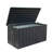 100 Gallon Waterproof Outdoor Deck Storage Box for Patio Cushions, Pillows, Garden Tools, Lockable (Dark Gray)