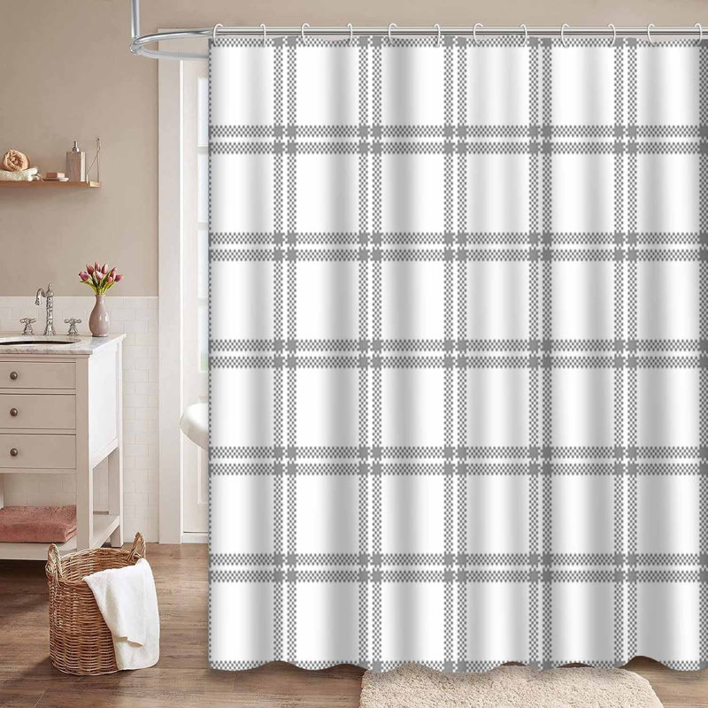 Rideau de douche Grid, L 72 po x l 84 po
