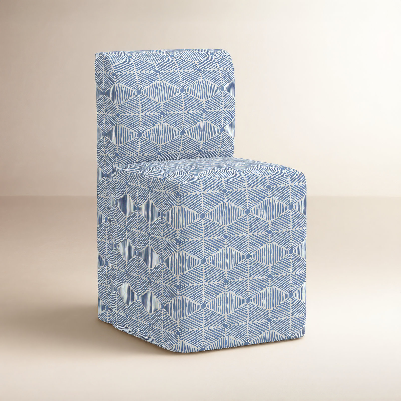 Mendy Parsons Dining Chair, Painted Diamond Dusty Blue