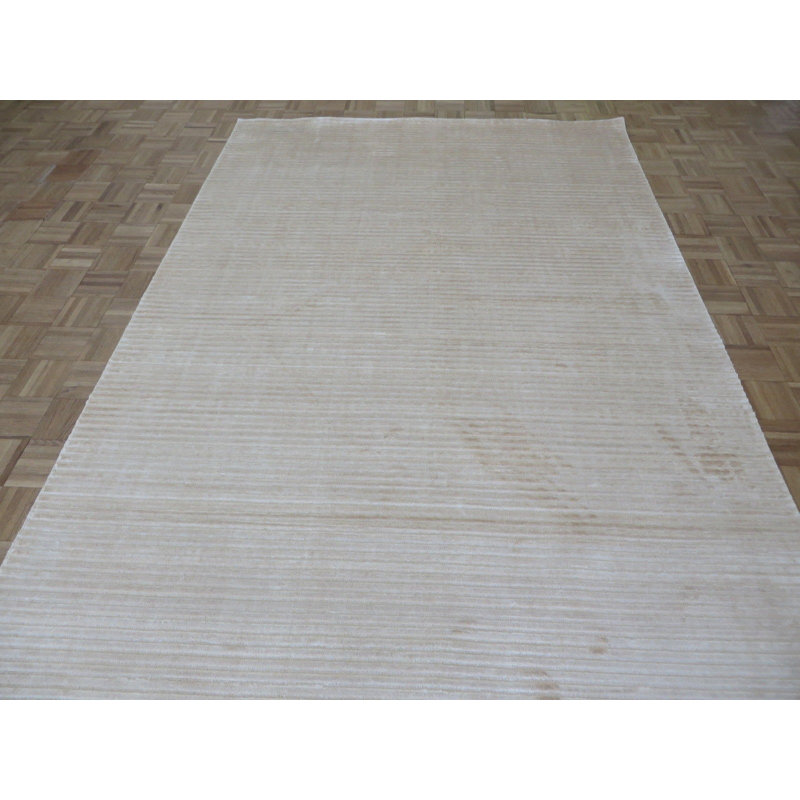 Tapis de zone en laine noué la 6 pi 3 po x 9 pi 2 po one-of-kind Domingues
