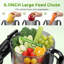 Extracteur de jus pressé à froid 6,1 po de large, 6 modes tactiles, mastication lente, haut rendement silencieux, acier inoxydable pour les légumes à fruits entiers