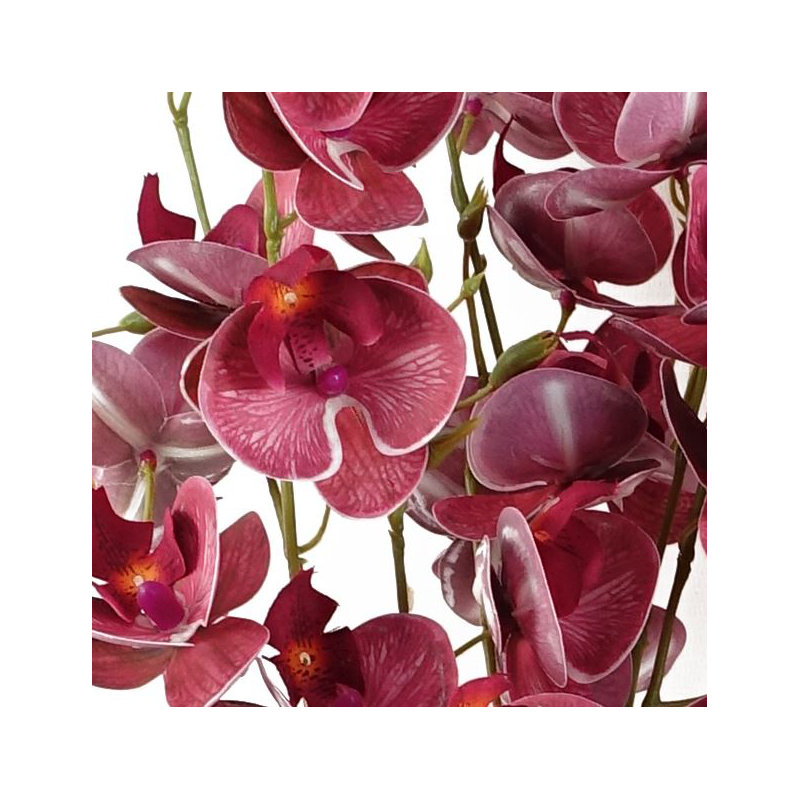 Plastic, Silk Artificial Arrangement, Dark Pink