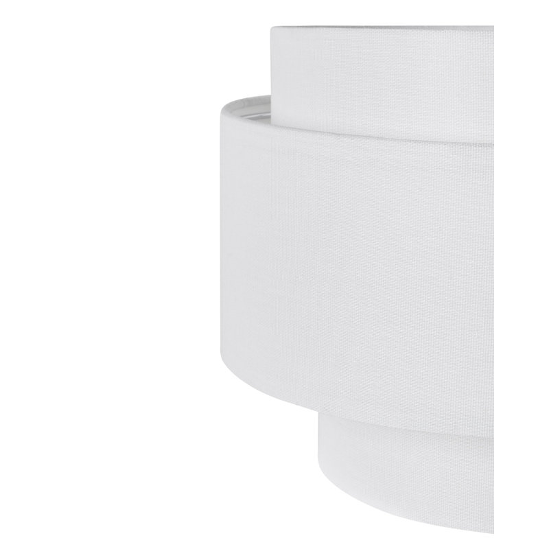 1 - Light Gold Drum Pendant, White