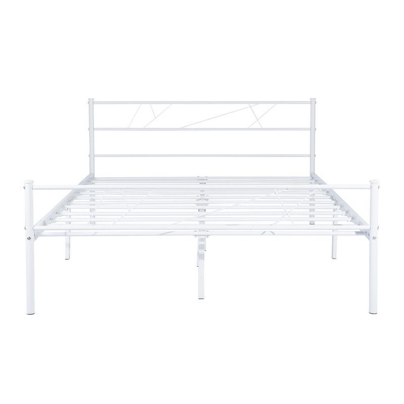 Alanis Metal Bed, White, 150 x 200 cm