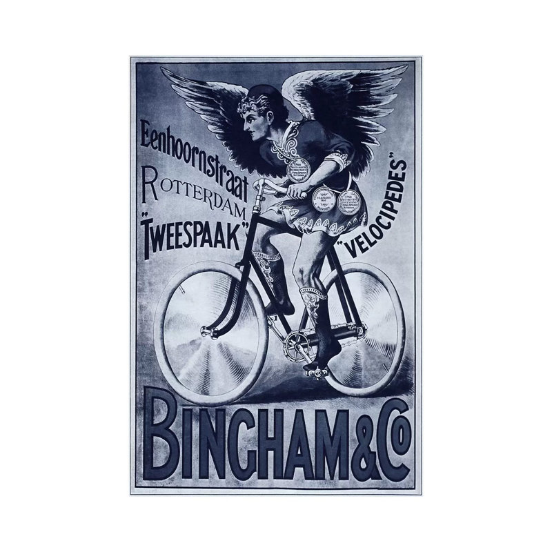Bincham & Co. Bicycle Advertising Vintage Poster by Unknown Artist - Wrapped Canvas Print