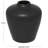 Black Ceramic Matte Decorative Vase, 13" x 13" x 14"-102181612