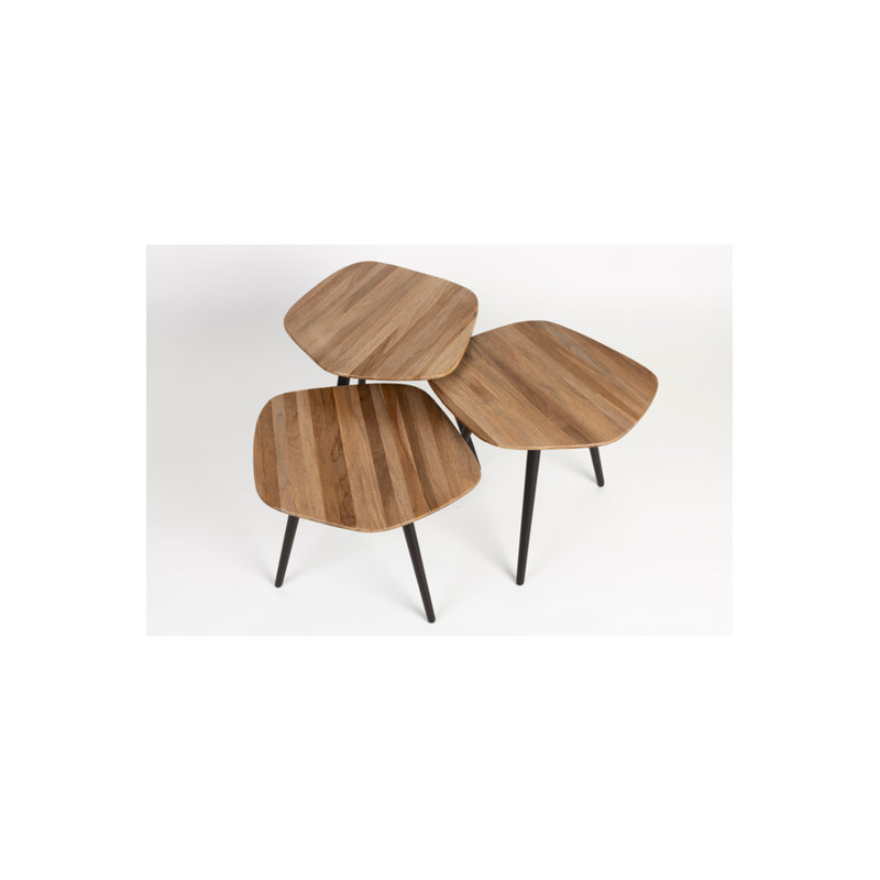 Ensemble de 3 tables gigognes Cuties Three Leg