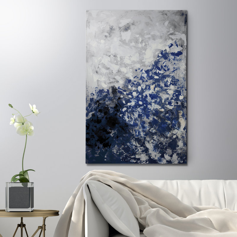 « skyward v1 », peinture sur toile tendue, H 48 po x l 32 po x P 1 po