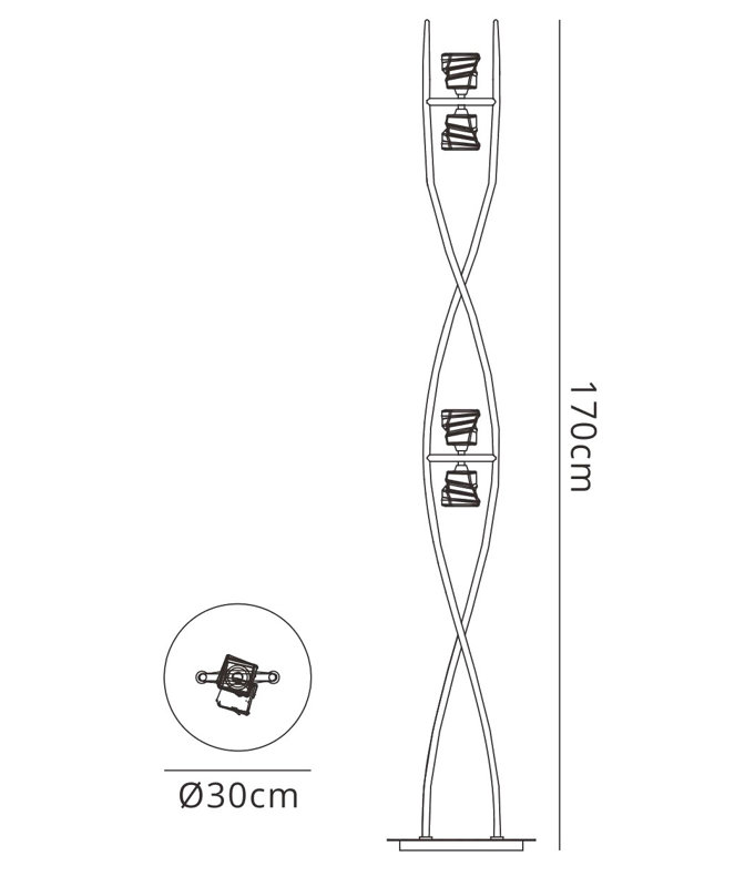 Aynor 170cm Novelty Floor Lamp