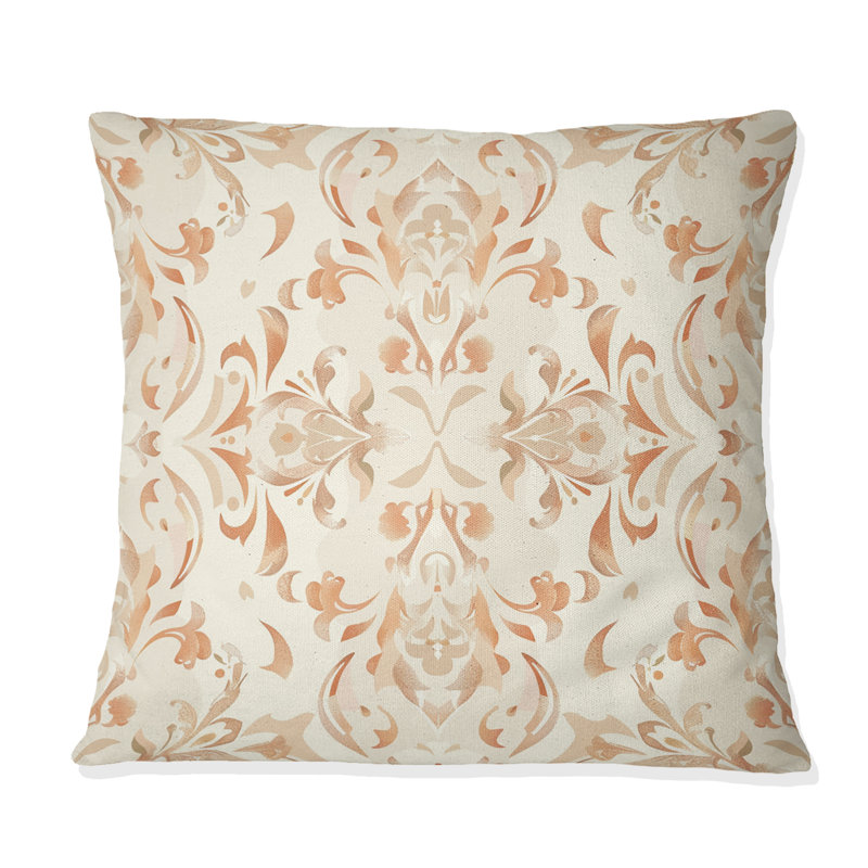 Coussin décoratif beige crème Boho Feather II - Boho, H 16 po x l 16 po
