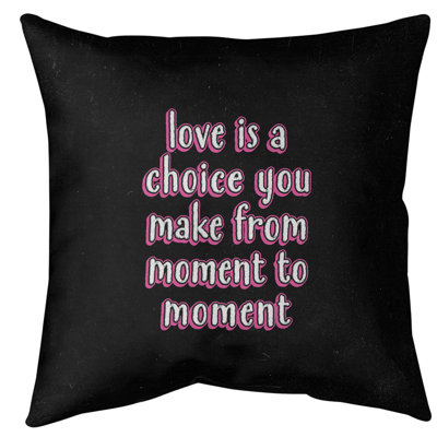 Coussin de sol Love is a choice
