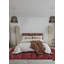 Tapis rouge en laine nouvel âge 4 pi 2 po x 6 pi 3 po Khal