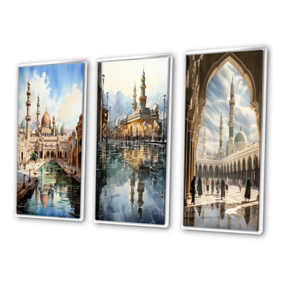 "L'art de l'Islam Minaret majestueux" 3 - Pièces sur toile