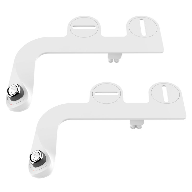 SlimEdge Bidet Attachment for Toilet Seats, Adjustable Water Pressure, Non-Electric, 2-Pack