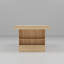 Table de conférence moderne avec tablettes de rangement intégrées - Finition bois naturel