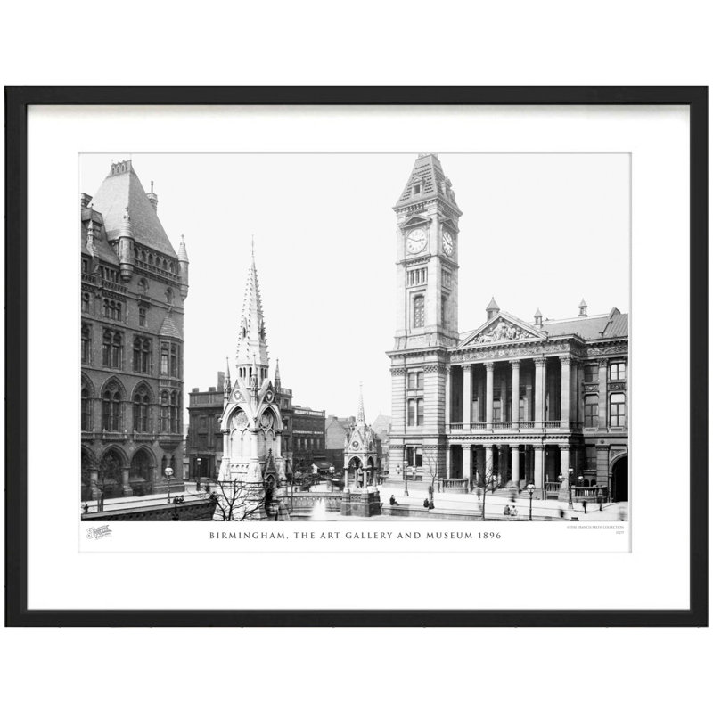 Birmingham, The Art Gallery And Museum 1896 - Single Picture Frame Print, 40cm H x 50cm W x 2.3cm D