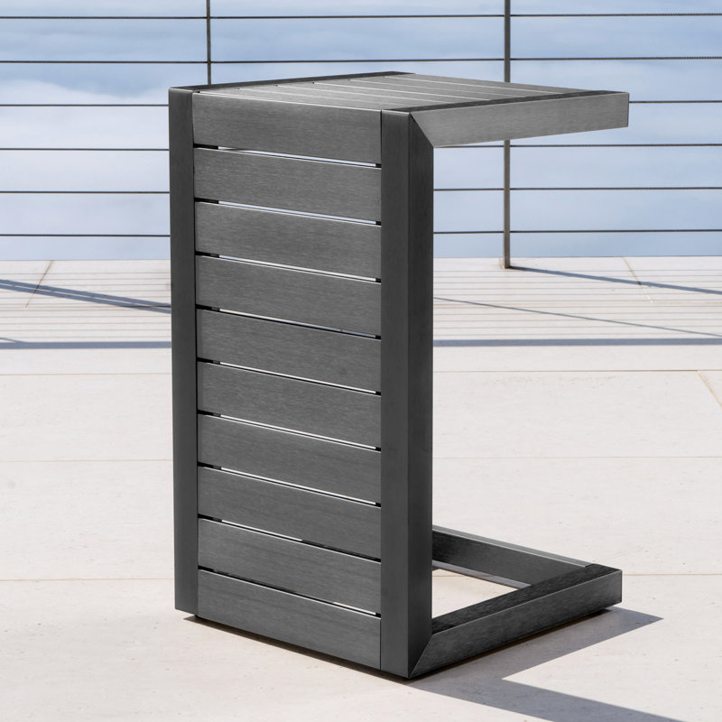 CAPE CORAL ALU C-SHAPED TABLE