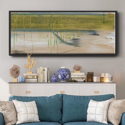 Aquatic Reflections I- Framed Canvas