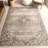 Jeccica Distressed Vintage Medallion Jute Blend Polyester Area Rug-503830018