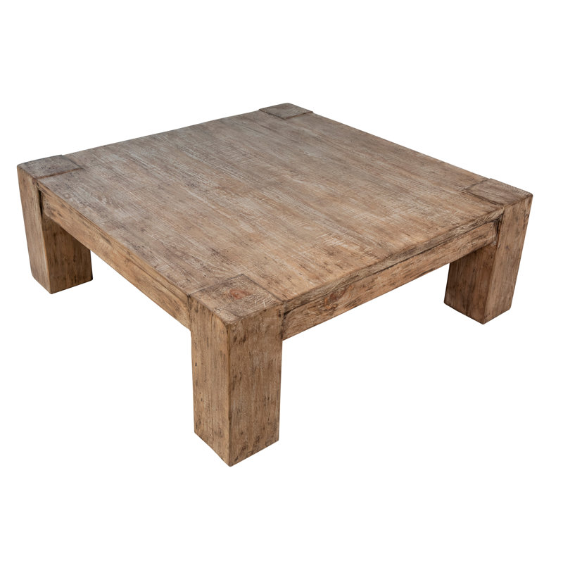 Parson Reclaimed Pine Wood Coffee Table, Natural