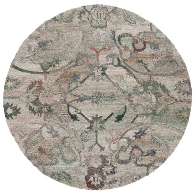 Lineberger Hand Tufted Floral Indoor Rug