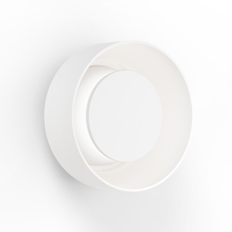Totem Wall Sconce 3 CCT, Brushed Brass/White, White