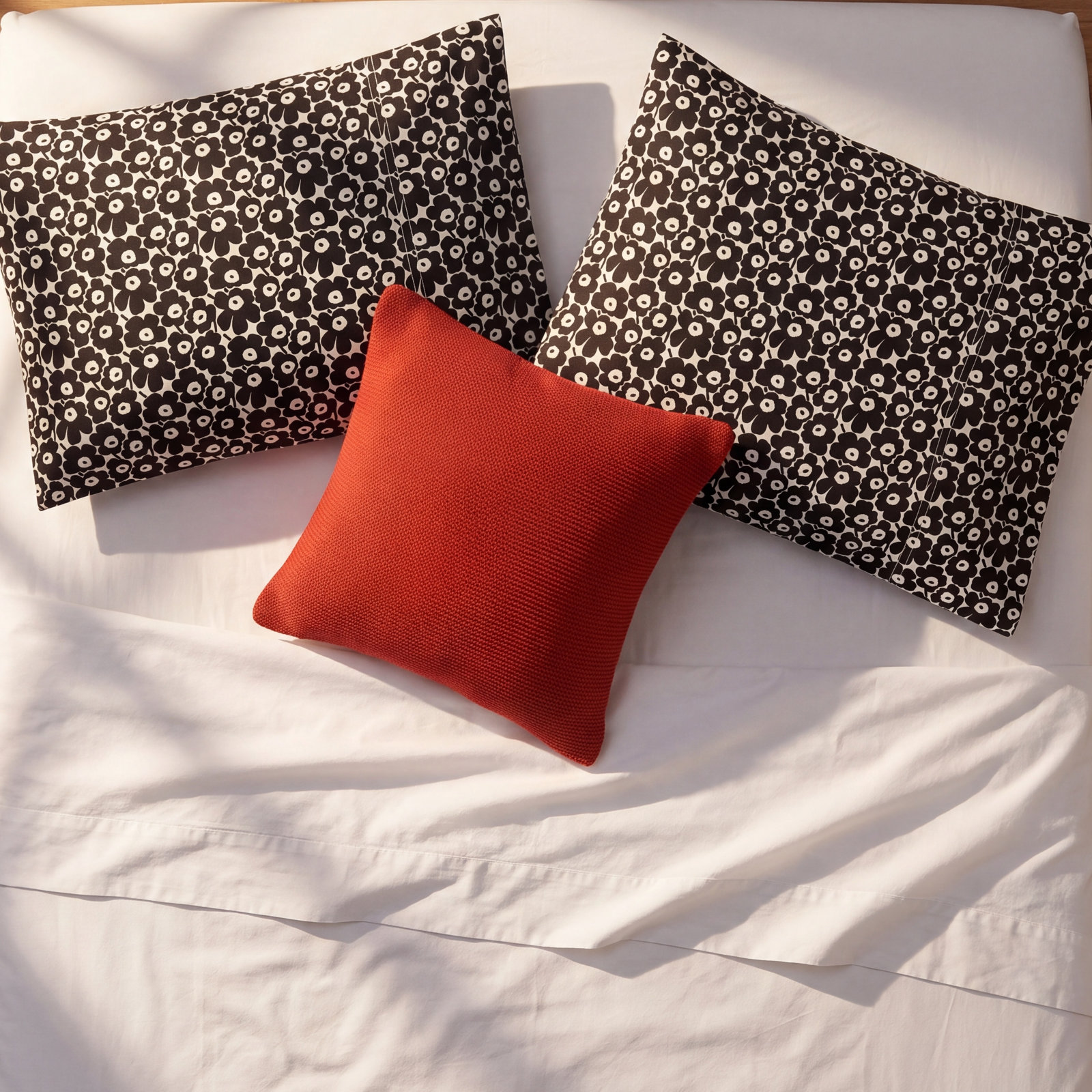 Unikko Cotton Pillowcase, Standard