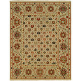 Hensen Wool Oriental Area Rug in Beige