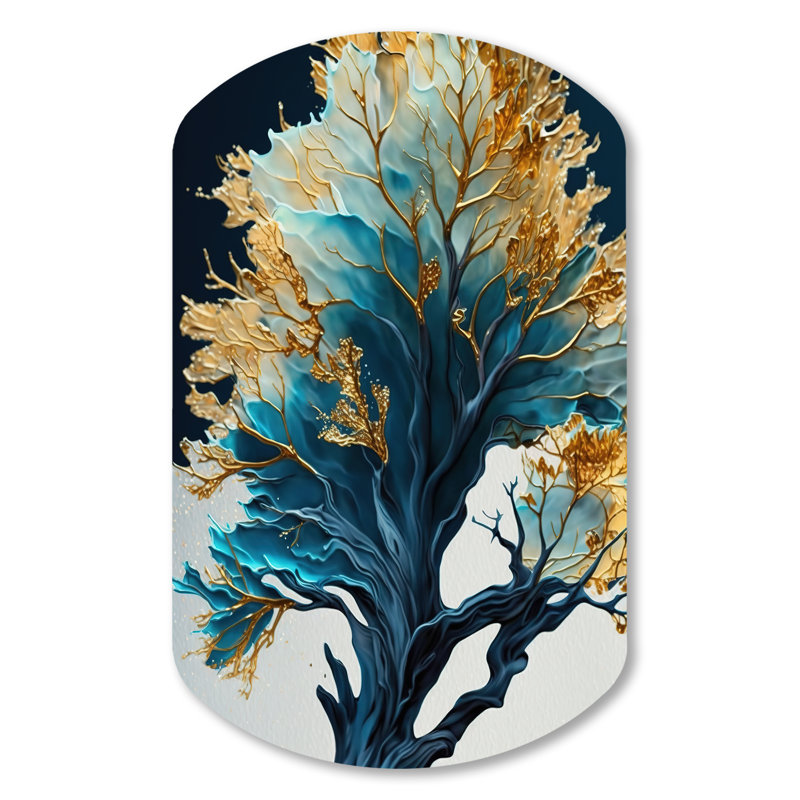 Covelle - Décoration murale en forme de cylindre cylindrique en forme de feuilles, H 31 po x l 19 po